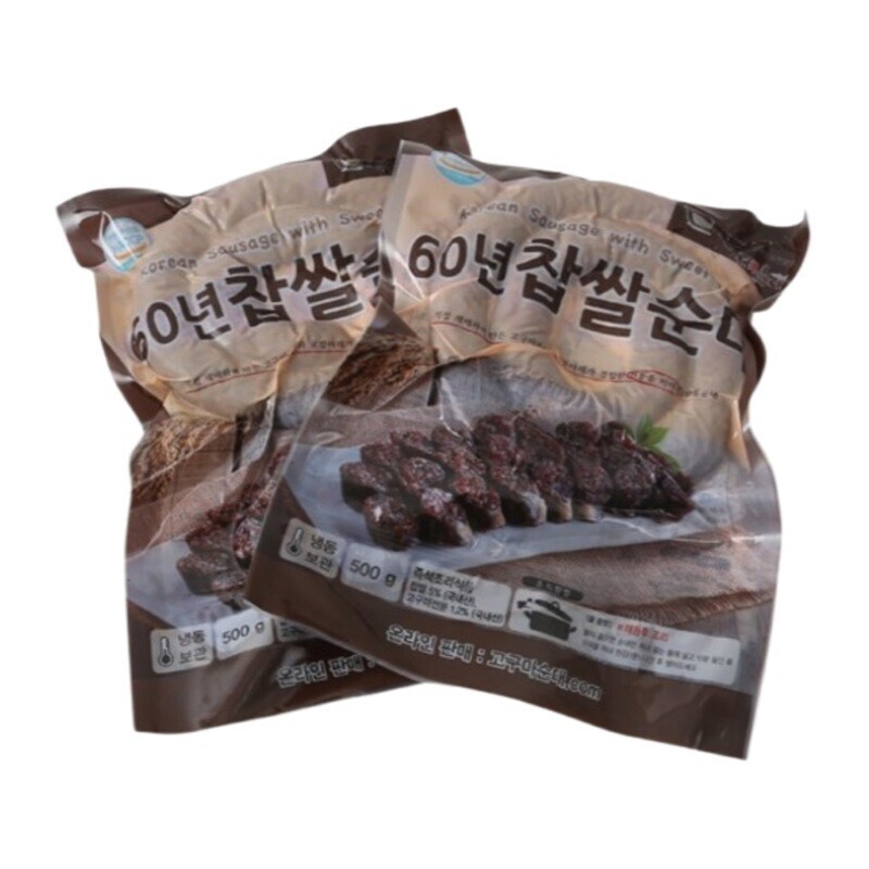 강원더몰,[라이브 특가] 돈덕한 60년 찹쌀순대 500g 2개